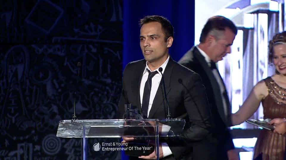 Gurbaksh Chahal acceptance speech for Ernst Young Entreprenur of the Year Award