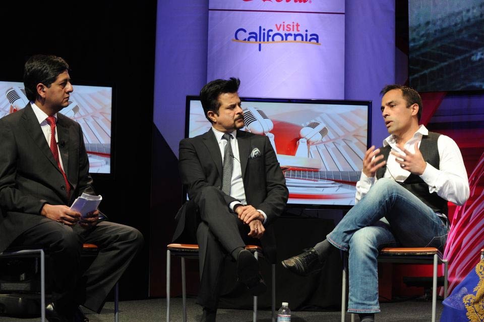 With Anil Kapoor, sharing the Chahal Foundation's work
