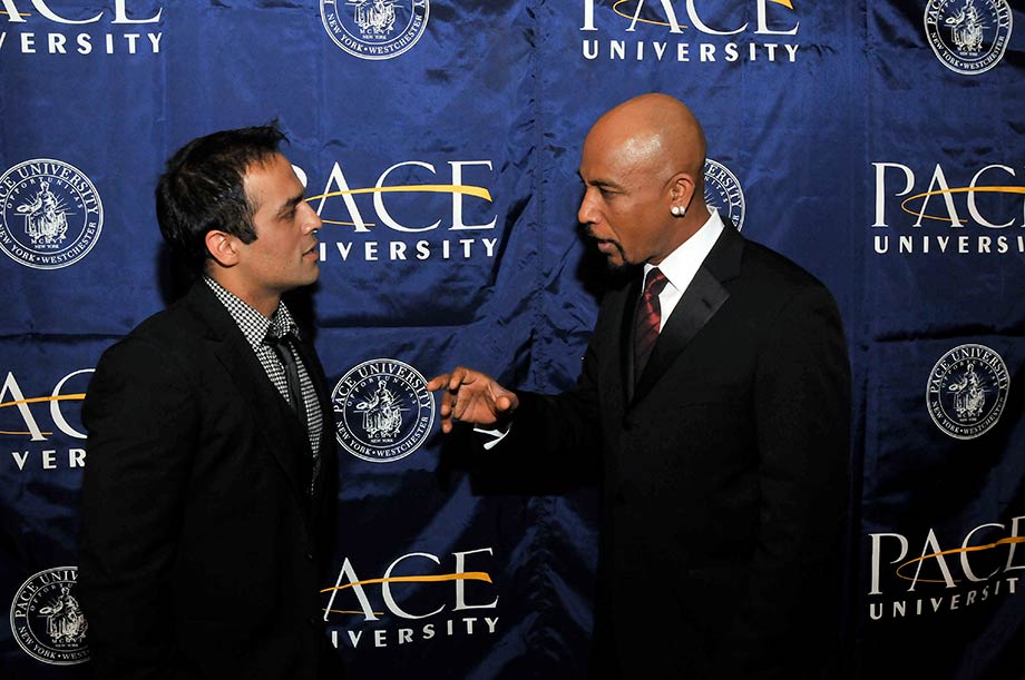 With talk-show host Montel Williams