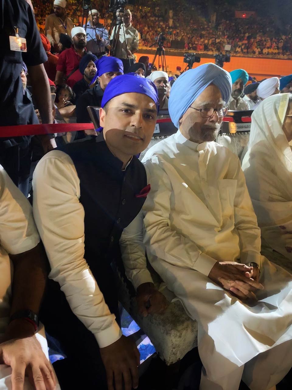 With Prime Minister Manmohan Singh, honored for global entrepreneurship
