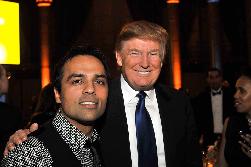 With Donald Trump at the Pace University Honorary Doctorate ceremony