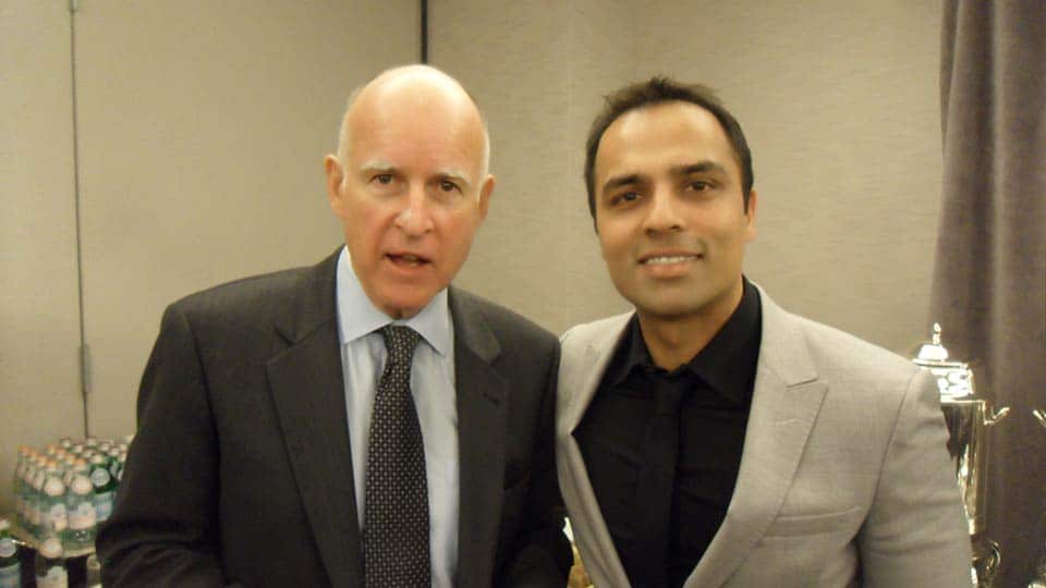 With Governor Jerry Brown