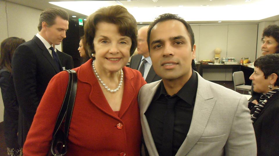 With Senator Dianne Feinstein